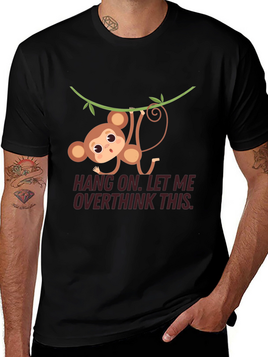 Funny Monkey Overthinking T-Shirt