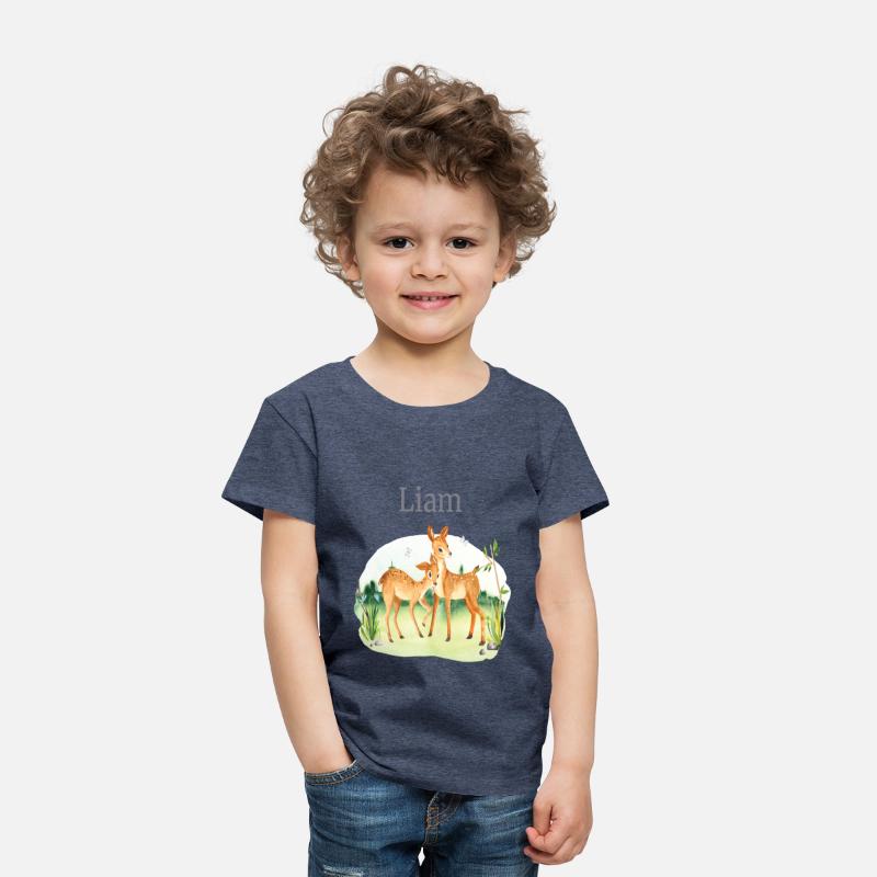 Forest Animal Deer Flowers Name Liam