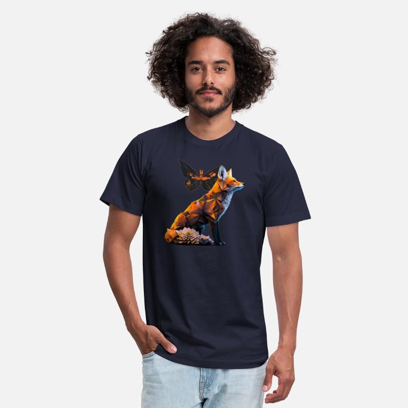 Fox Butterfly Motif Animal