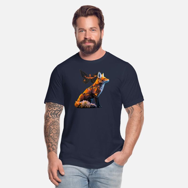 Fox Butterfly Motif Animal