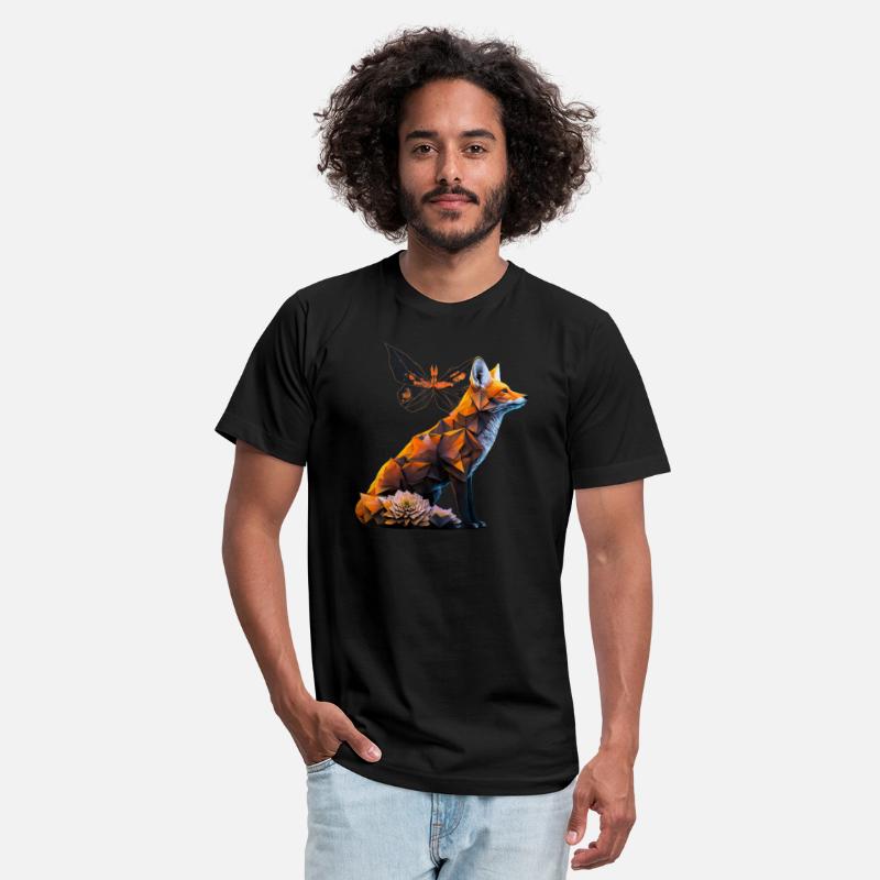 Fox Butterfly Motif Animal