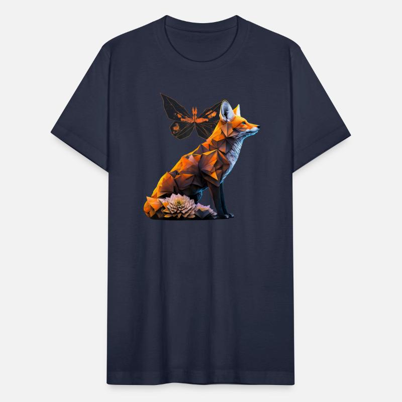 Fox Butterfly Motif Animal