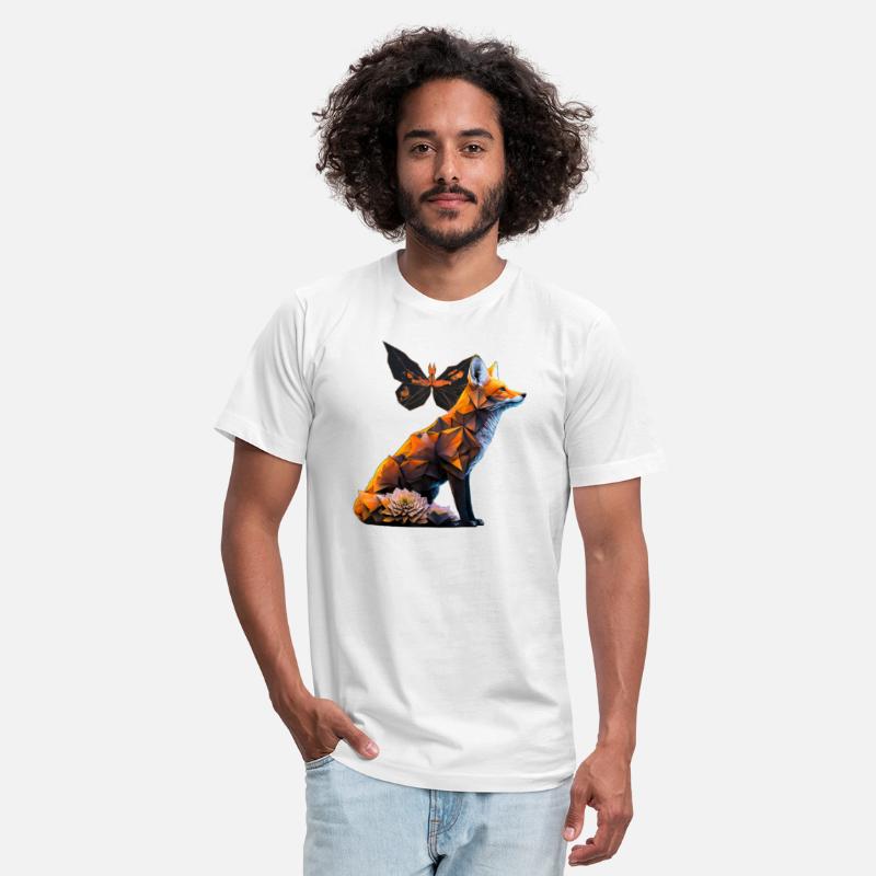 Fox Butterfly Motif Animal