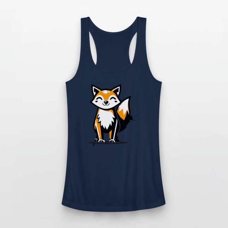 fox in stencil graffiti design