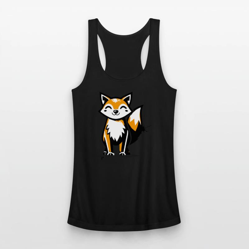 fox in stencil graffiti design