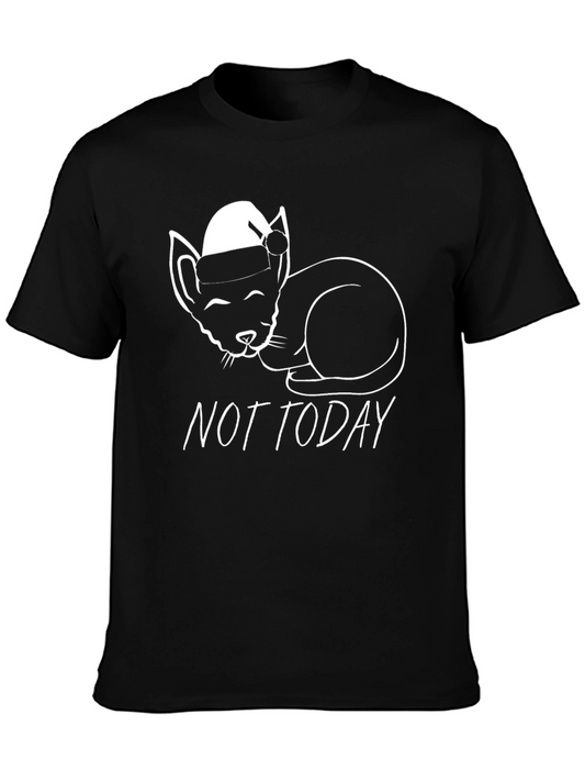 Not Today Cat T-Shirt - Black