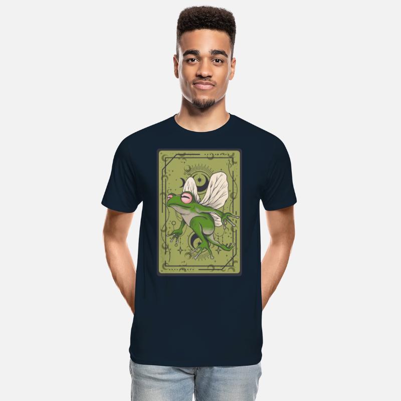 Frog Fairy Tarot Card Celestial Moon Occult Cottag