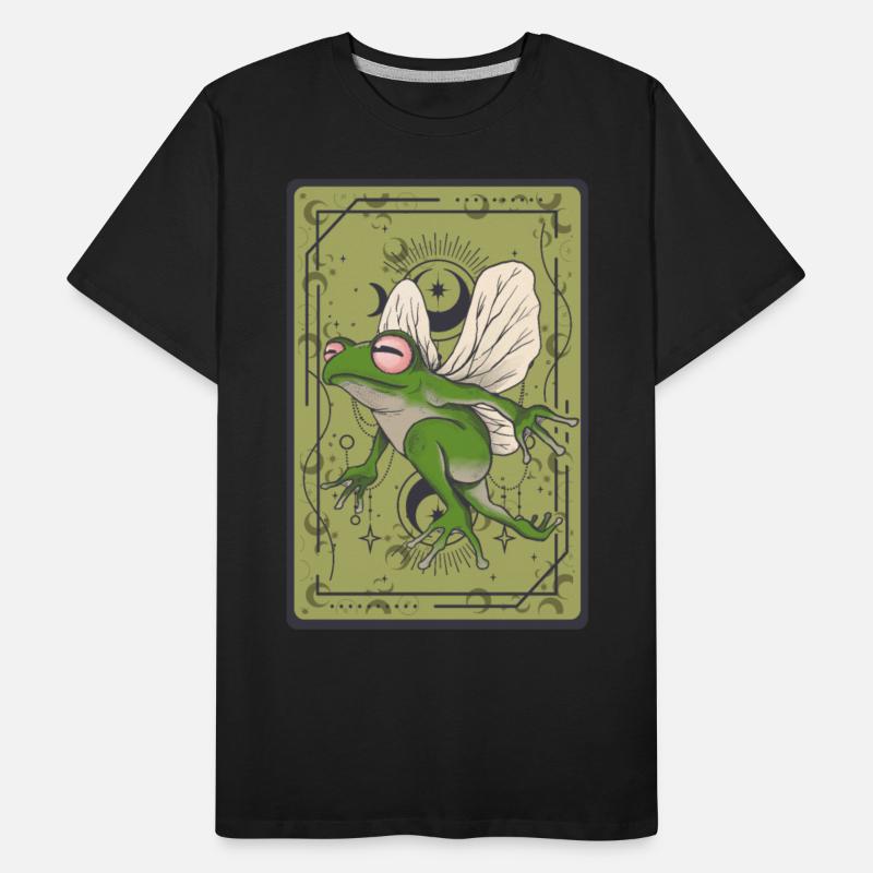 Frog Fairy Tarot Card Celestial Moon Occult Cottag