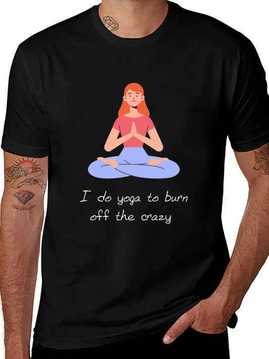 Yoga Lovers Graphic Tee - Burn Off The Crazy