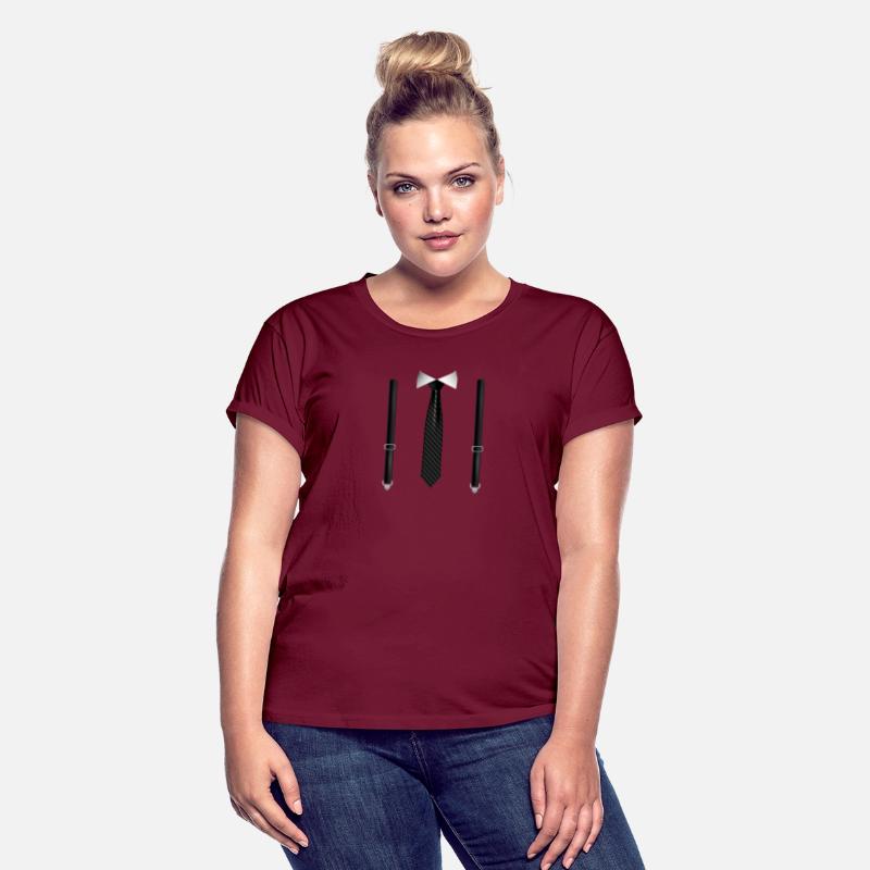 Funny Black Tie with Black Suspenders Perfect