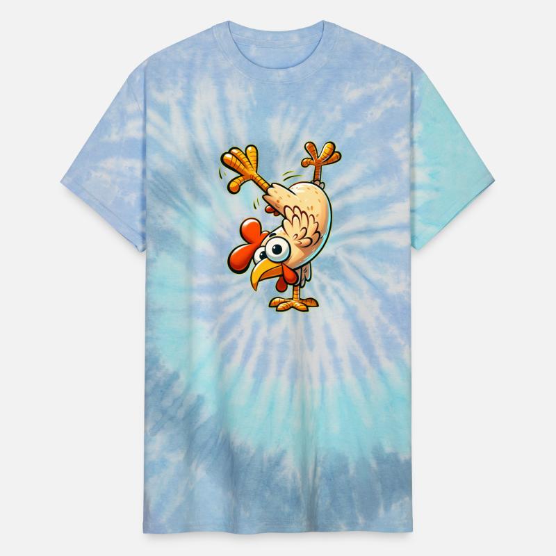 Funny chicken rooster hen yoga handstand fitness