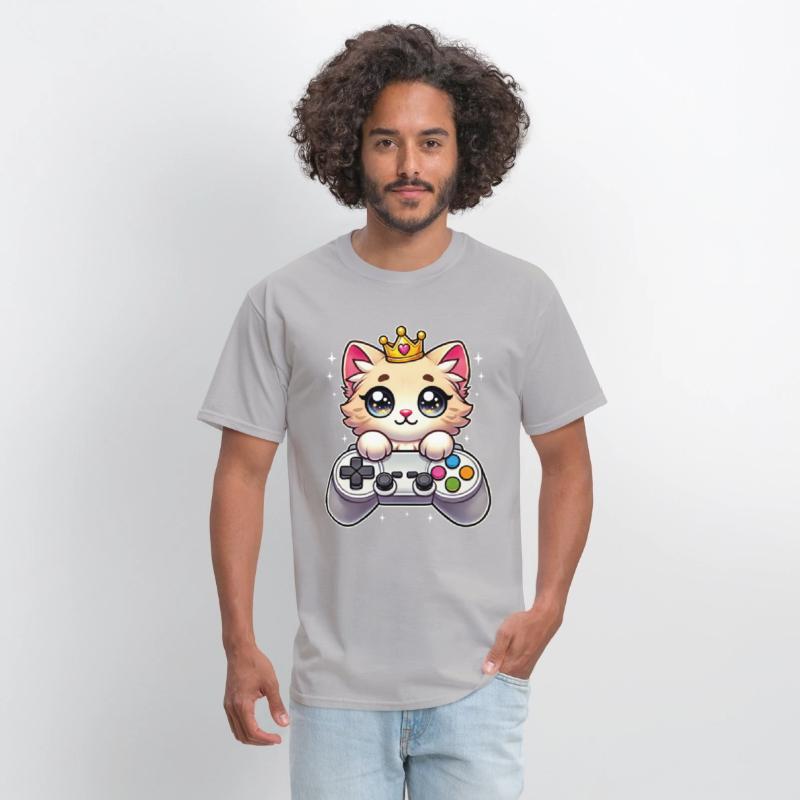 Funny Cute Gamer Cat Kawaii Kitty Gaming