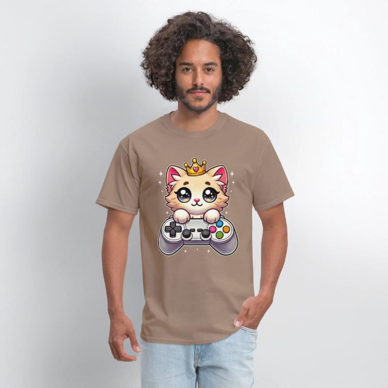 Funny Cute Gamer Cat Kawaii Kitty Gaming