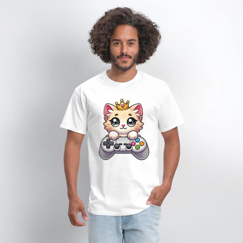 Funny Cute Gamer Cat Kawaii Kitty Gaming