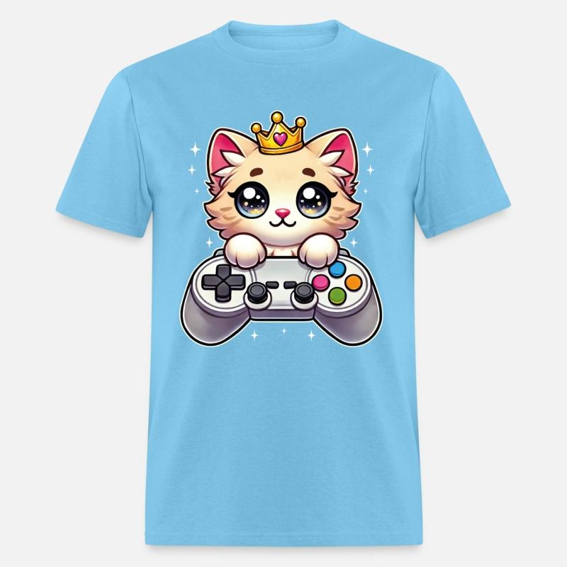 Funny Cute Gamer Cat Kawaii Kitty Gaming