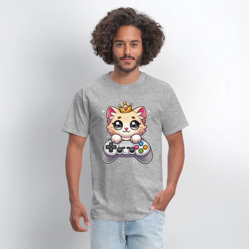 Funny Cute Gamer Cat Kawaii Kitty Gaming