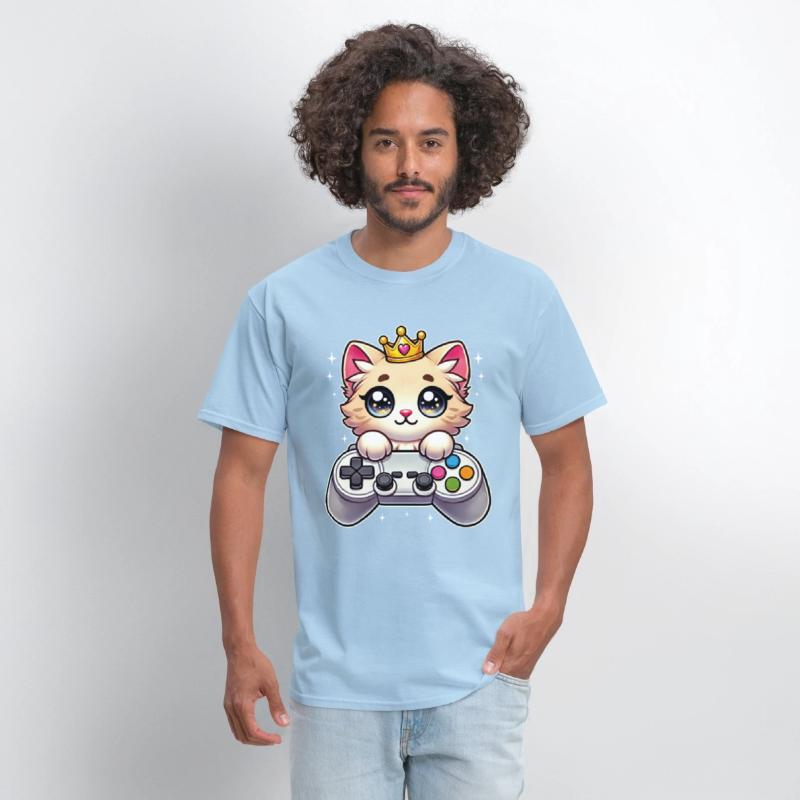 Funny Cute Gamer Cat Kawaii Kitty Gaming