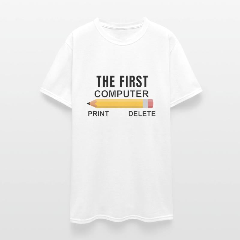 Funny First Computer Computer Lovers Computer Geek