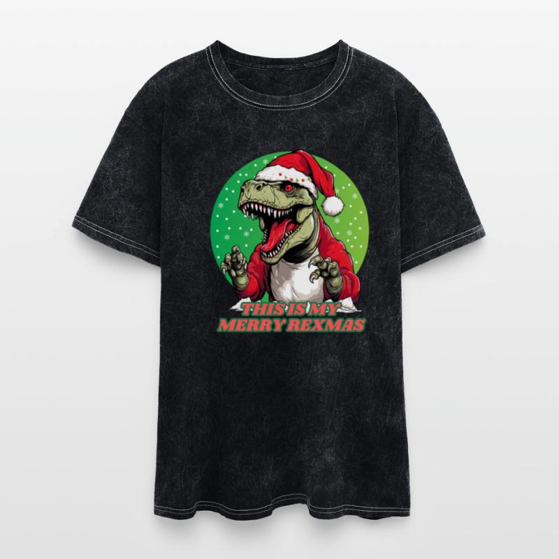 Funny Merry Rexmas Dinosaur