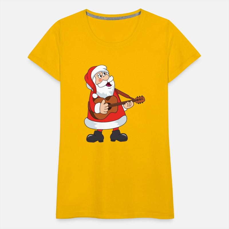 Funny Santa Claus Xmas Merry Christmas Guitar Gift