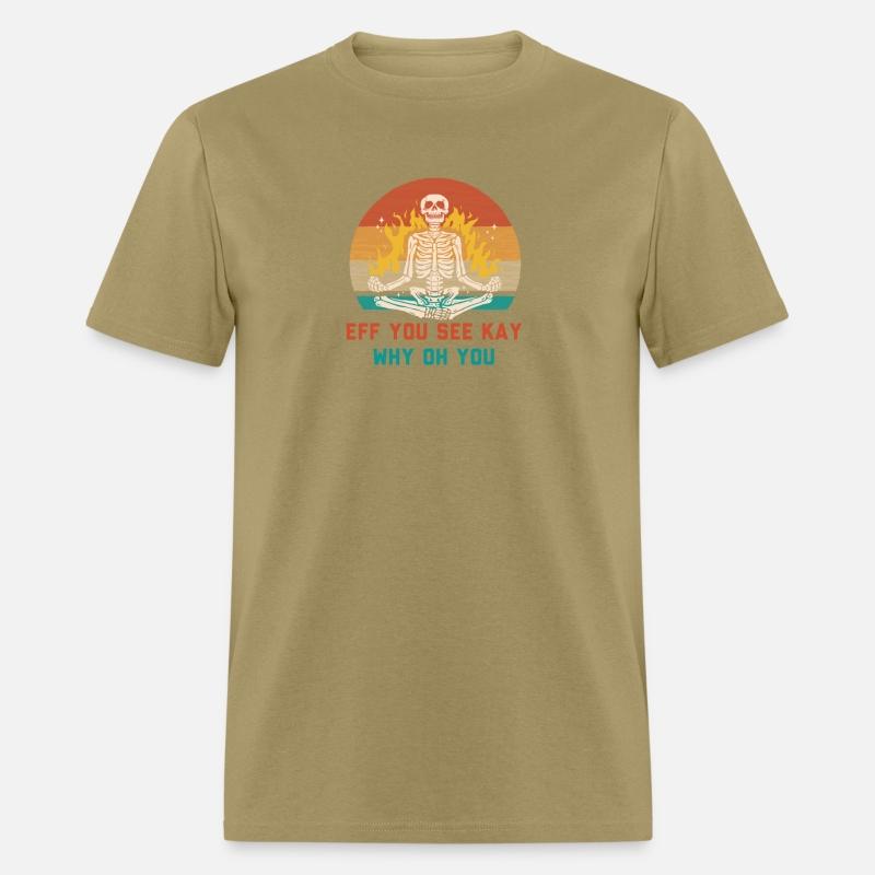 Funny Yoga Eff You See Kay Adult Pun Retro