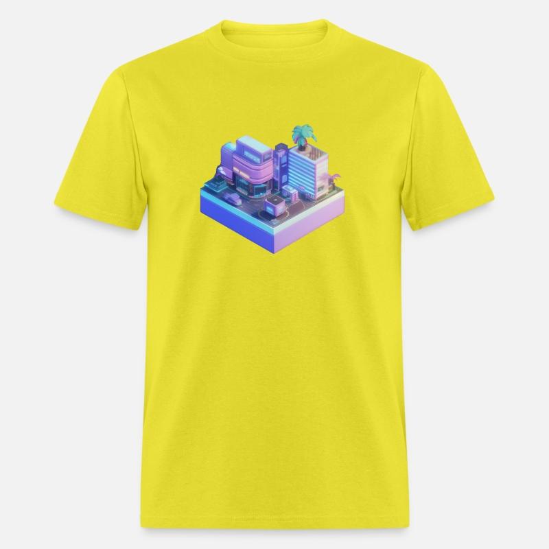 Future City Block - Isometric Vapor Wave