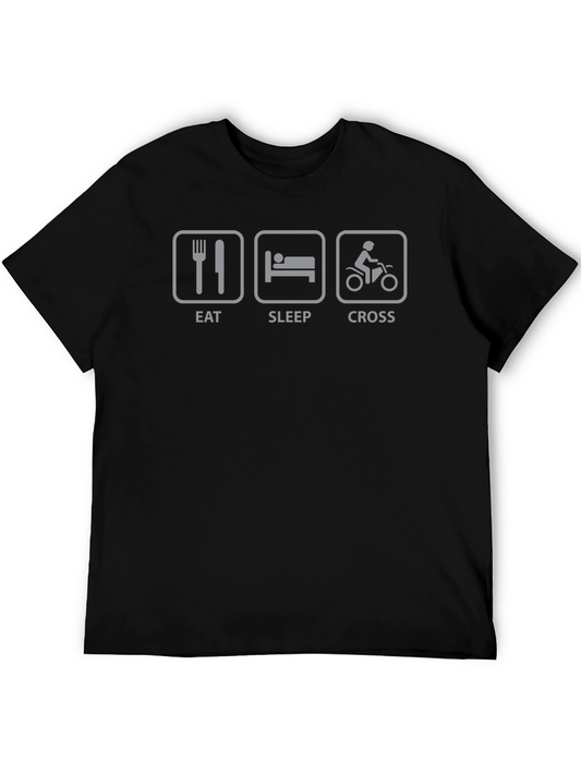 Eat Sleep Cross T-Shirt - Motocross Enthusiast Apparel