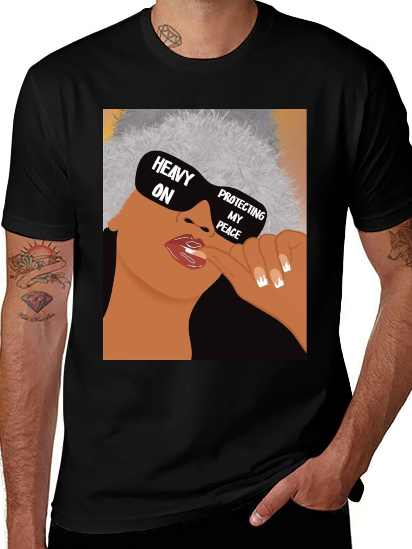 Heavy On Protecting My Peace Graphic T-Shirt