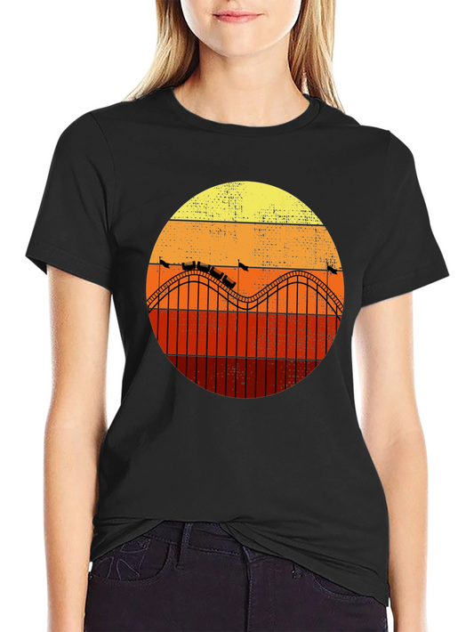 Retro Roller Coaster Graphic Tee