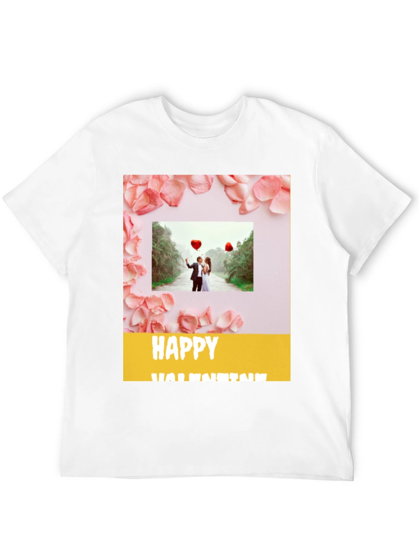 Happy Valentines Day Black T-Shirt