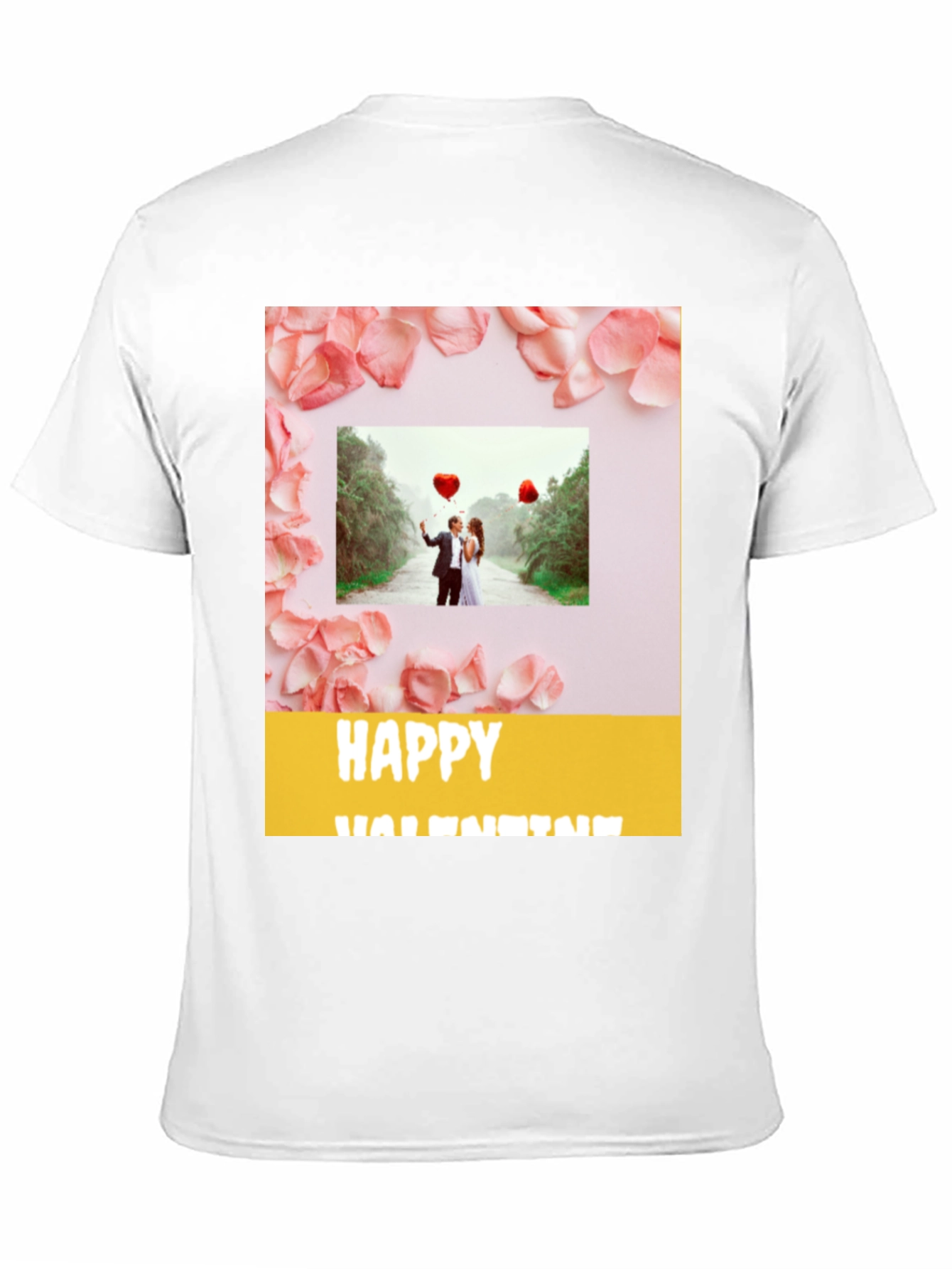 Happy Valentines Day Black T-Shirt