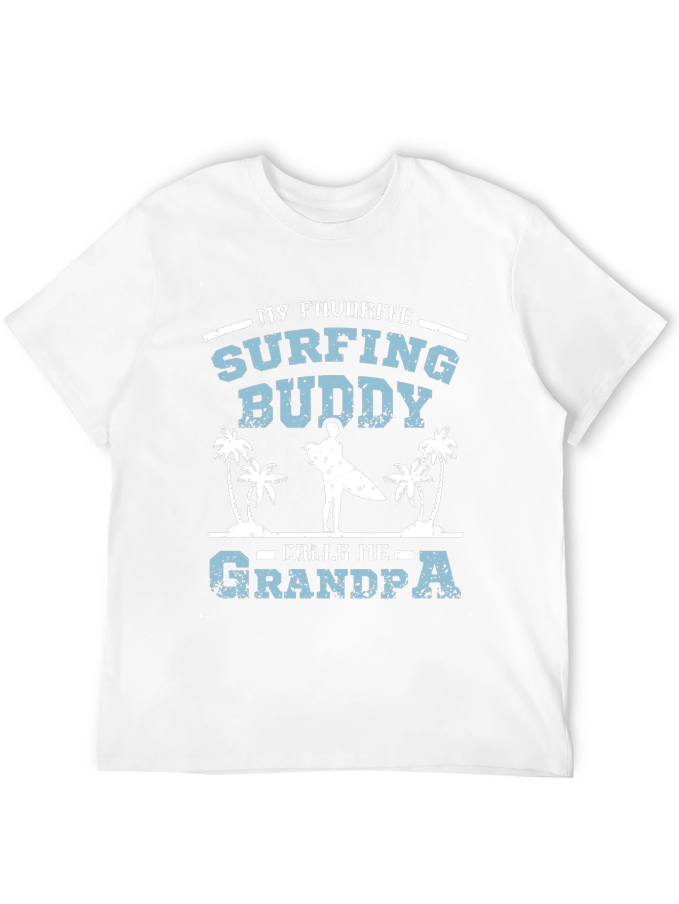 Surfing Buddy Grandpa T-Shirt
