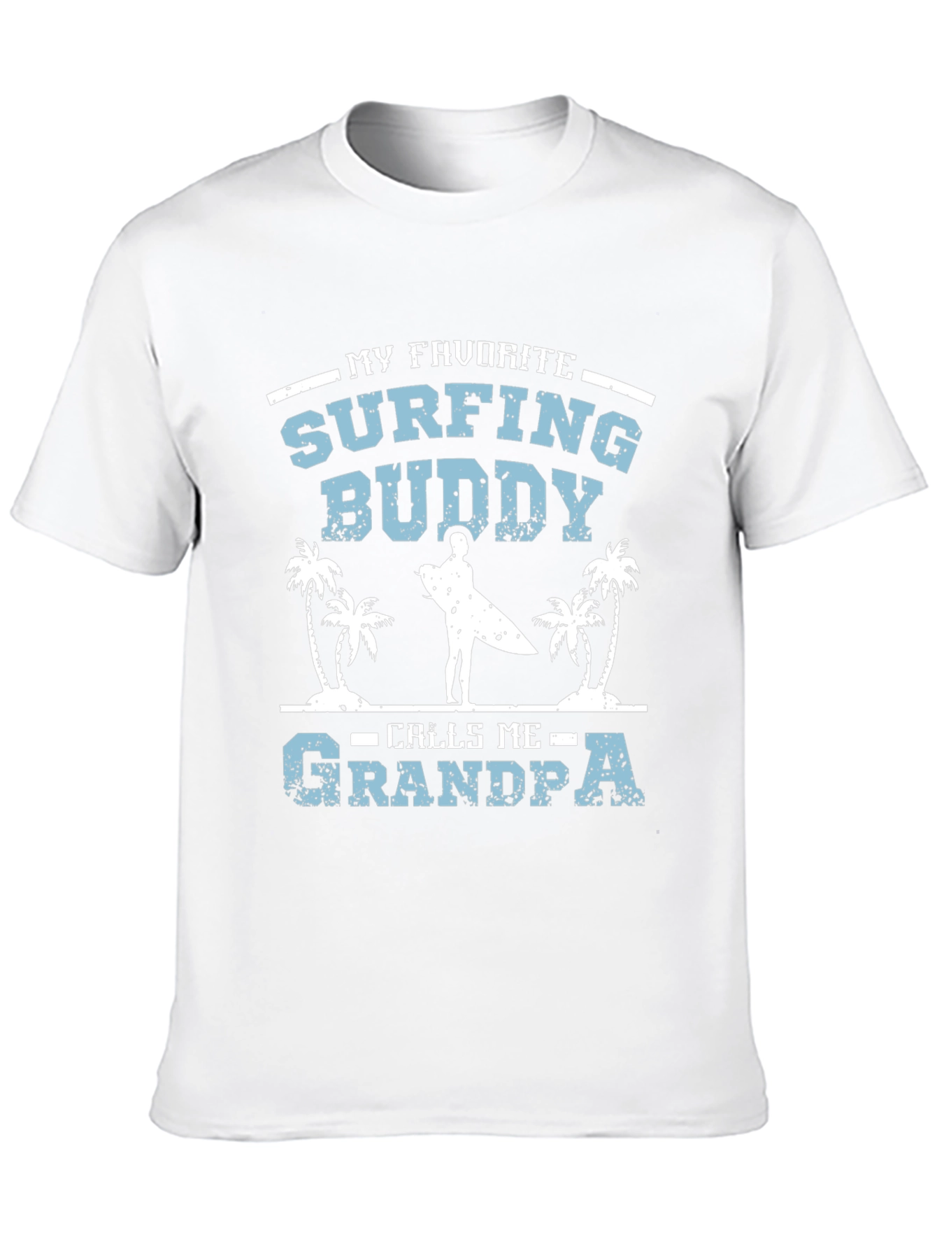 Surfing Buddy Grandpa T-Shirt