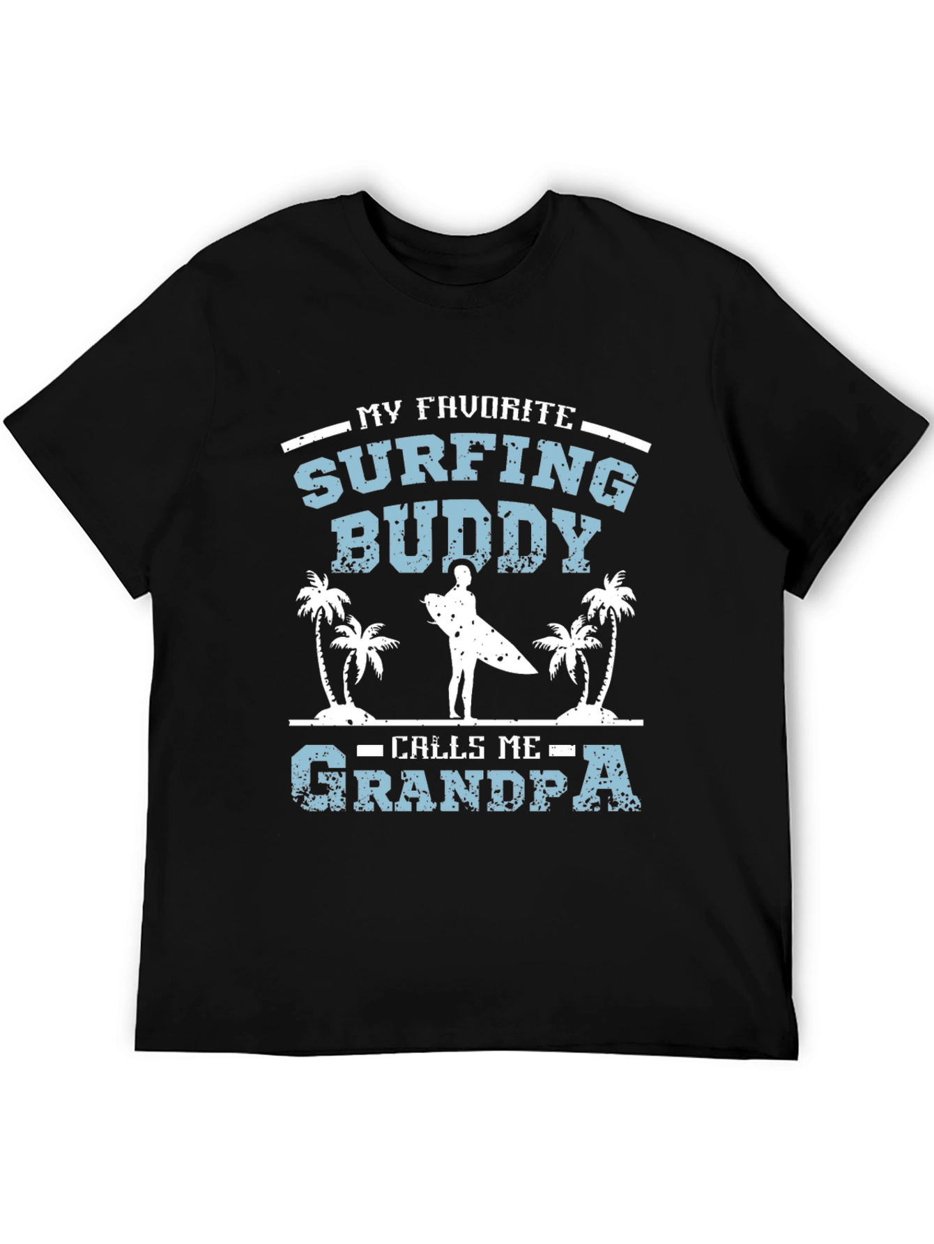 Surfing Buddy Grandpa T-Shirt
