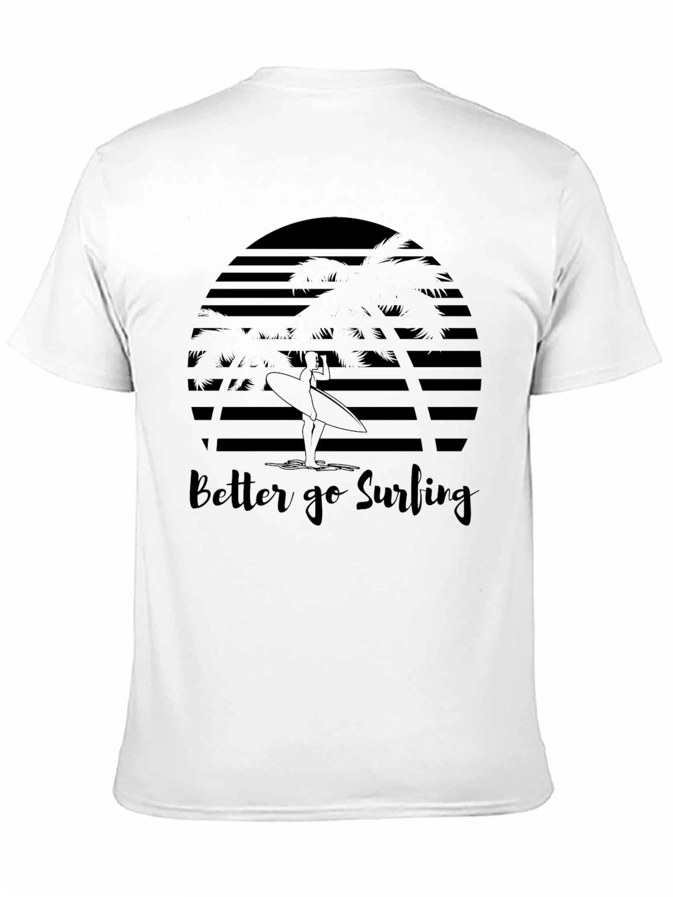 Surfing T-Shirt - Graphic Print Tee