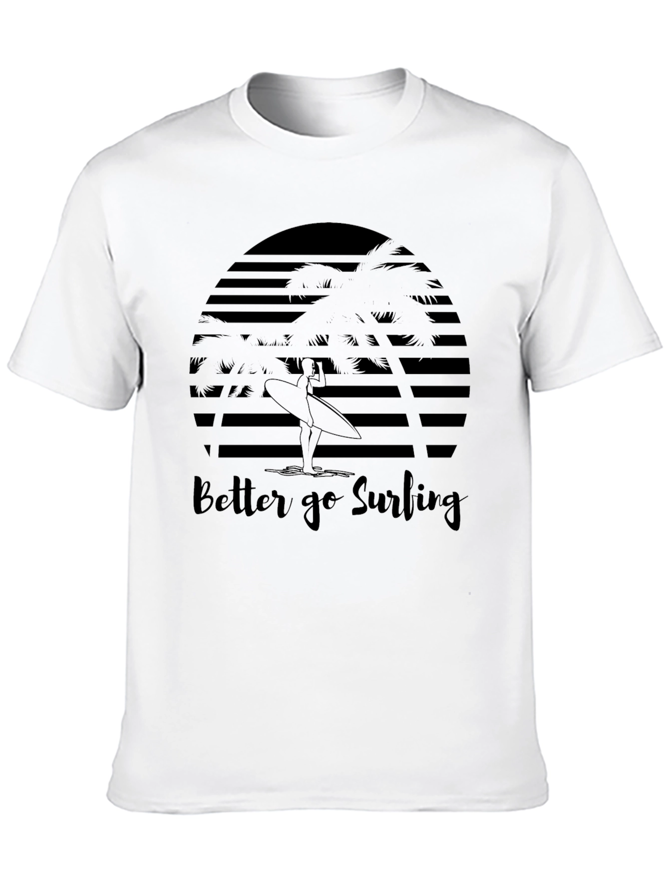 Surfing T-Shirt - Graphic Print Tee