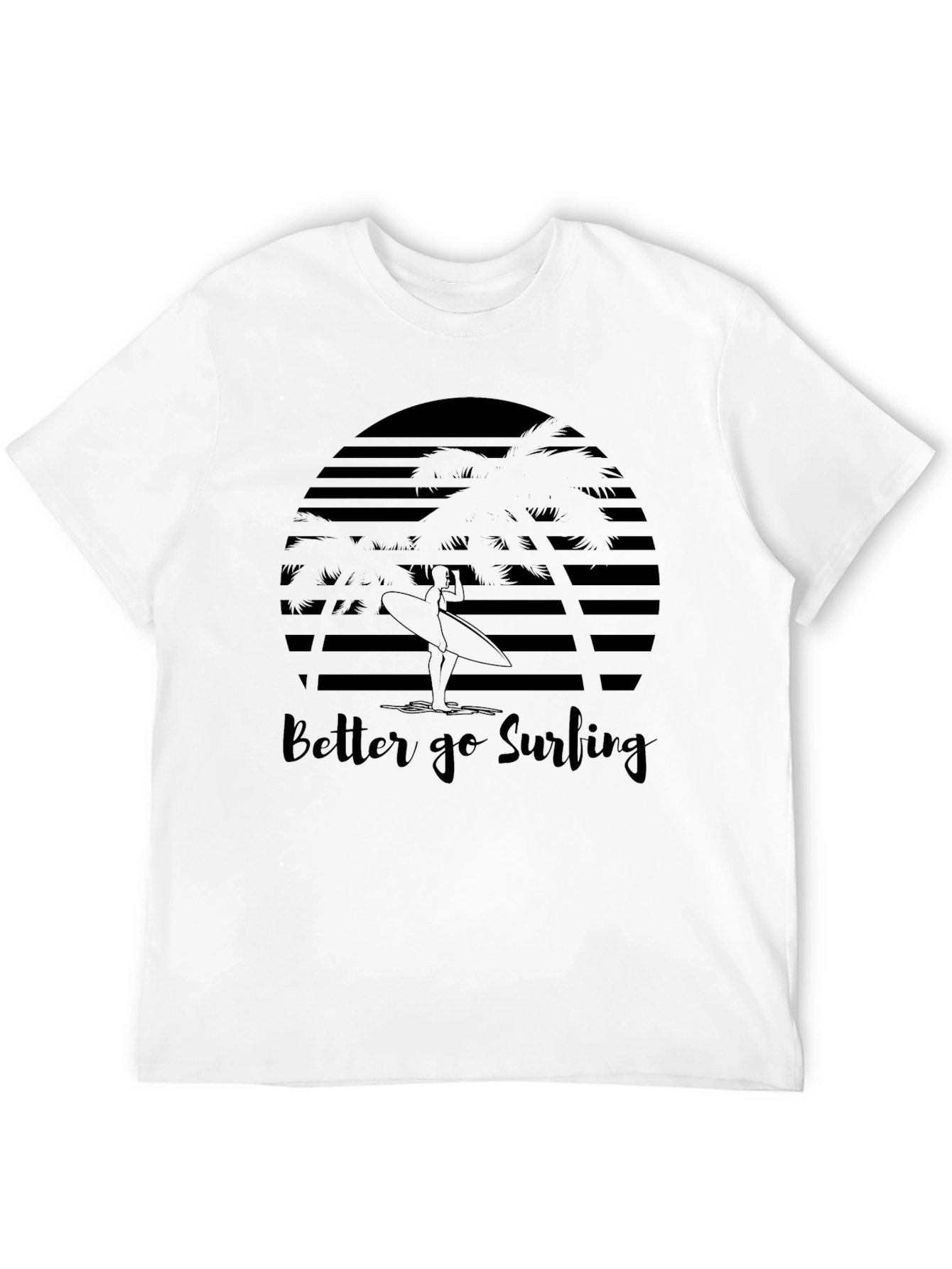 Surfing T-Shirt - Graphic Print Tee