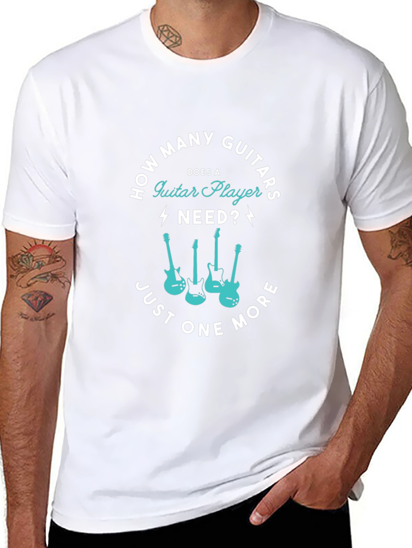 Guitar Player T-Shirt - Just One More Guitar!