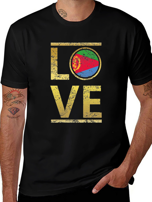Eritrea Flag Love T-Shirt