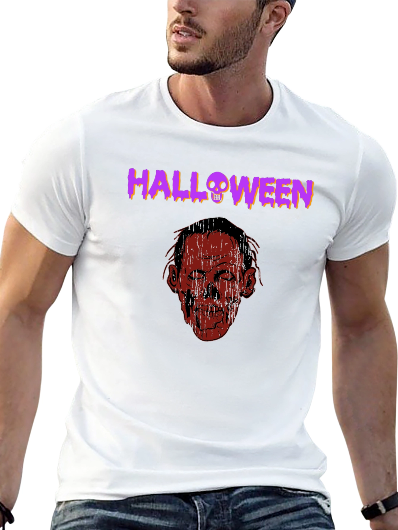 Halloween Zombie Graphic T-Shirt