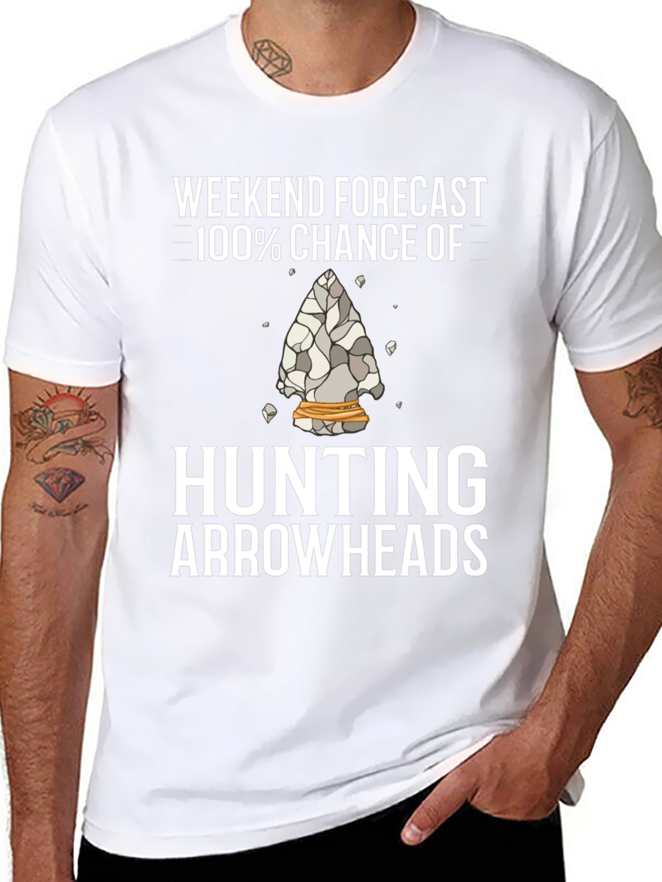 Hunting Arrowheads T-Shirt Weekend Forecast