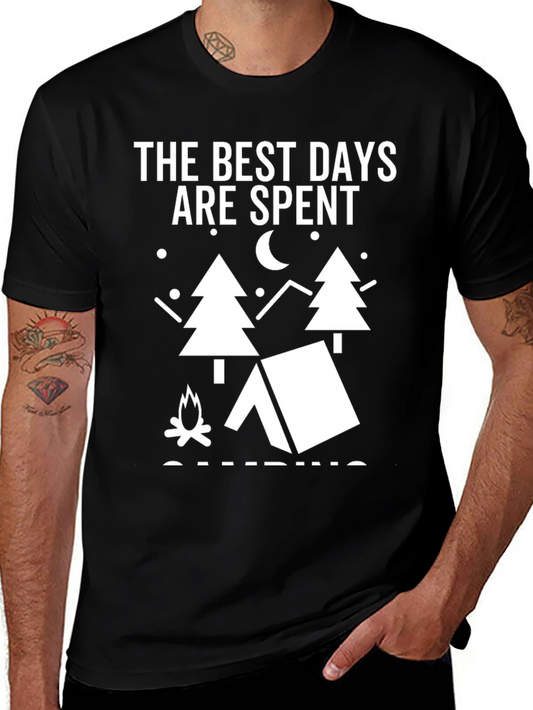 Camping Days T-Shirt - Black