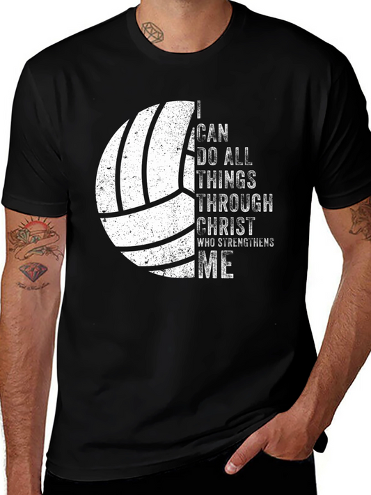 Volleyball Christian T-Shirt - I Can Do All Things