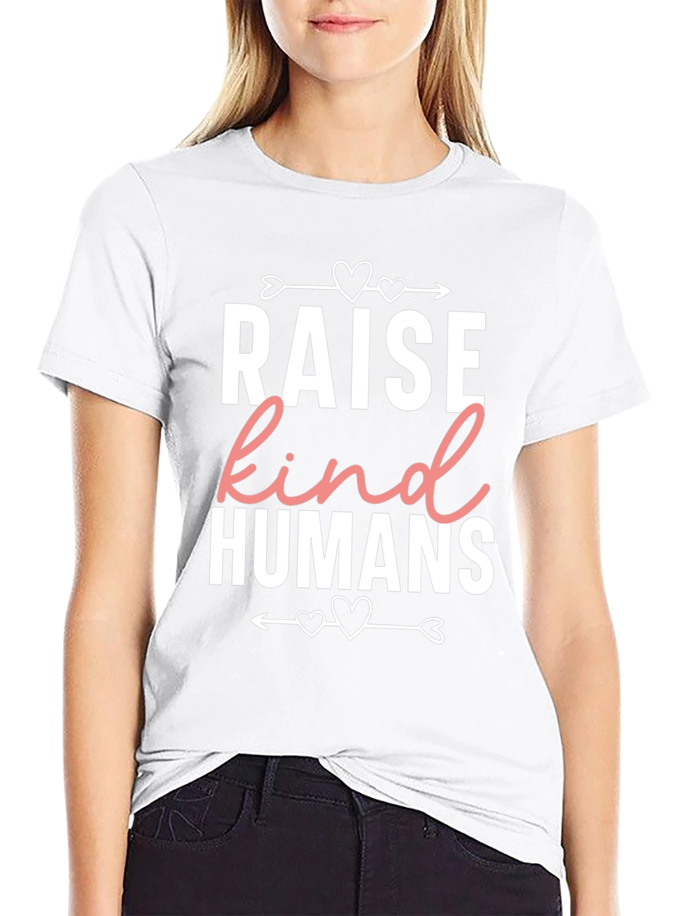 Raise Kind Humans Graphic Tee - Black Casual Shirt