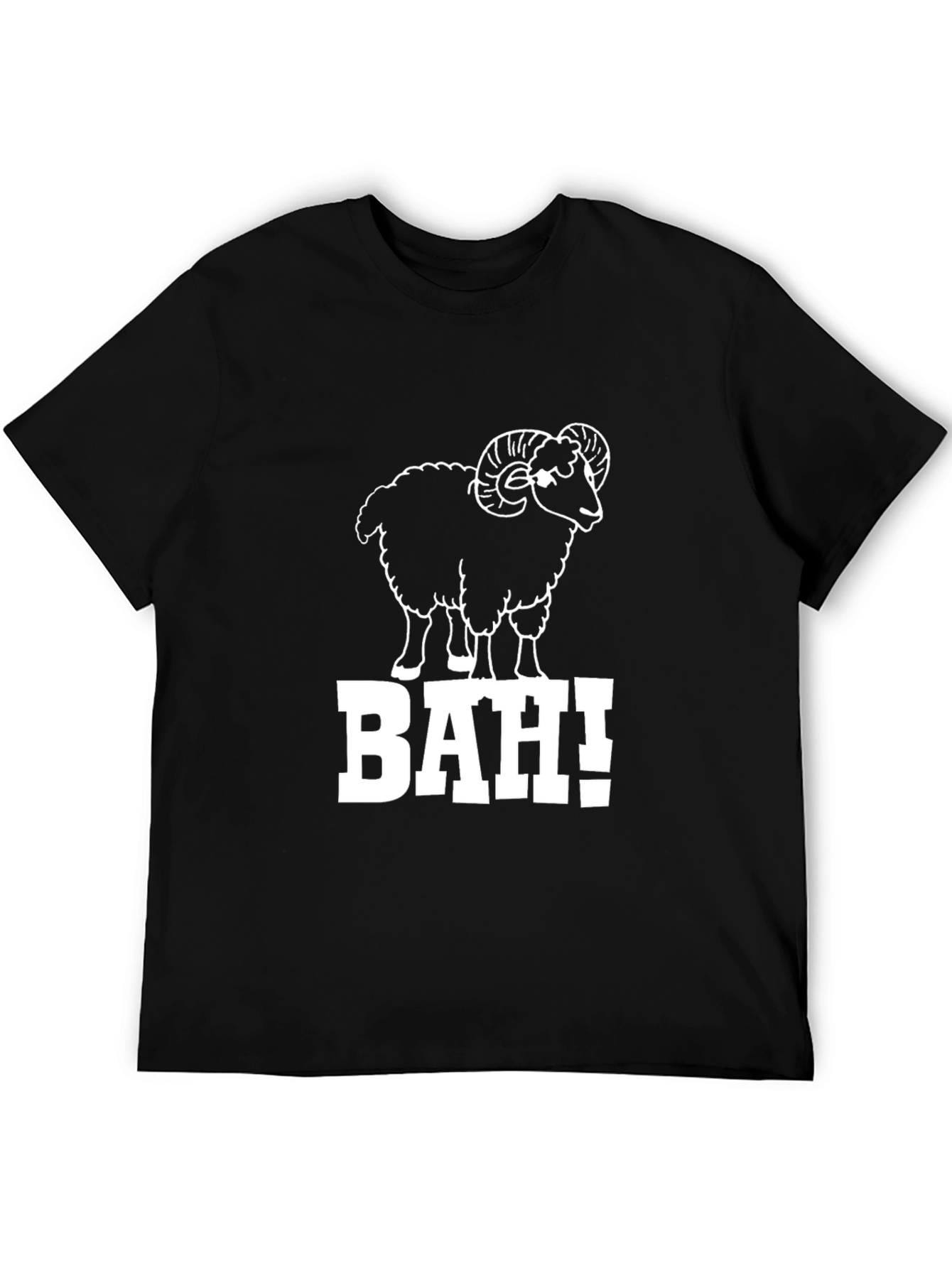 BAH! Sheep Graphic T-Shirt - Black Cotton Tee