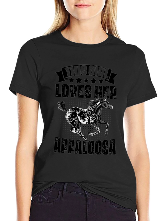 This Girl Loves Her Appaloosa Horse T-Shirt