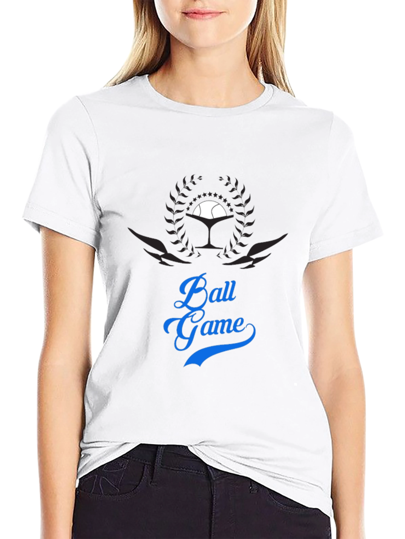 Ball Game Graphic T-Shirt - Mens Stylish Tee