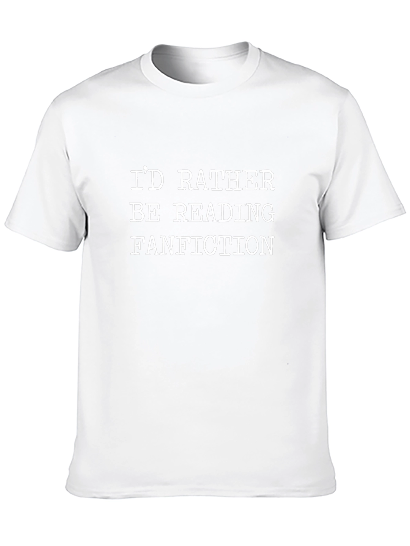 Id Rather Be Reading Fanfiction Black T-Shirt