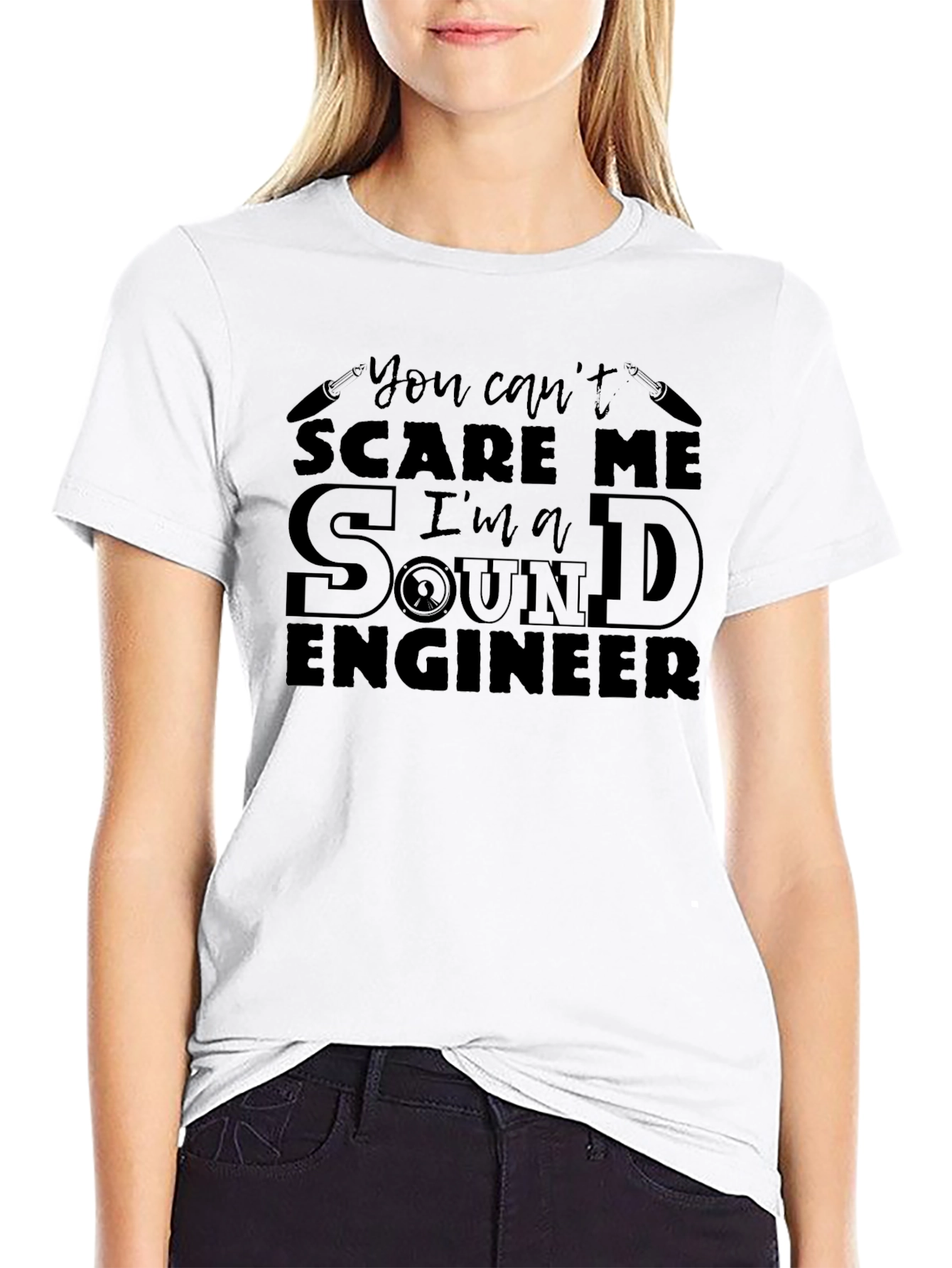 Sound Engineer T-Shirt - Cant Scare Me