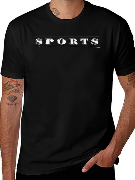 Black SPORTS Graphic Tee